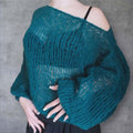 Émera – Hand-knitted Alpaca Pullover | lightweight, mesh pattern