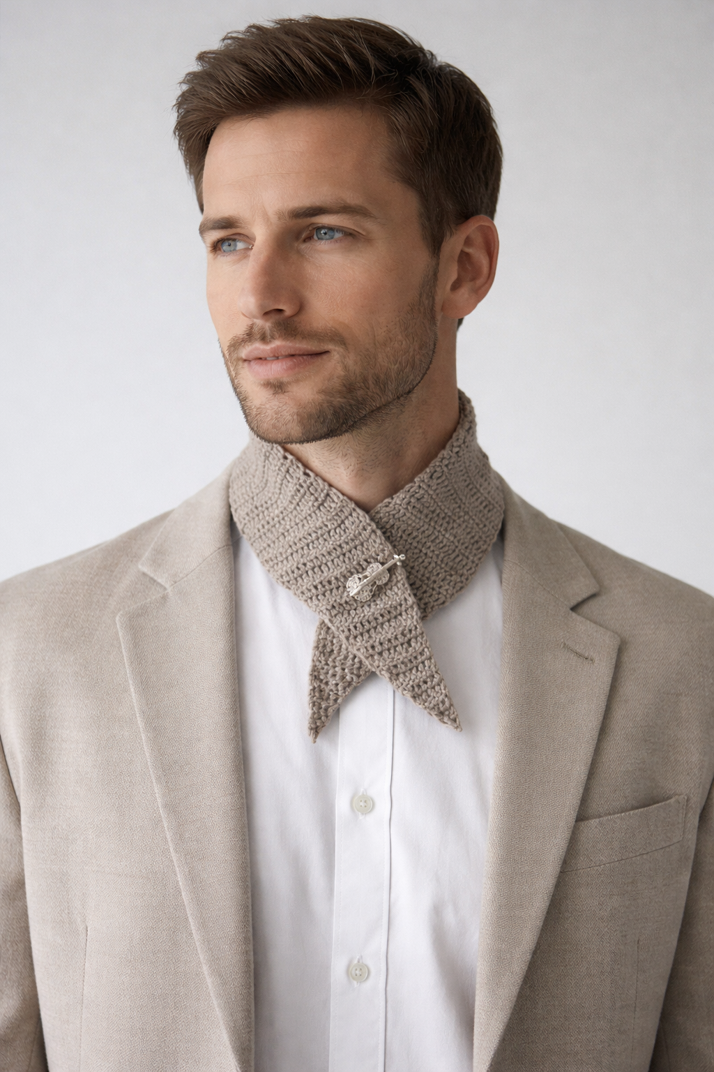 100% cashmere handmade luxury scarf and headband in one – a timeless piece of elegance